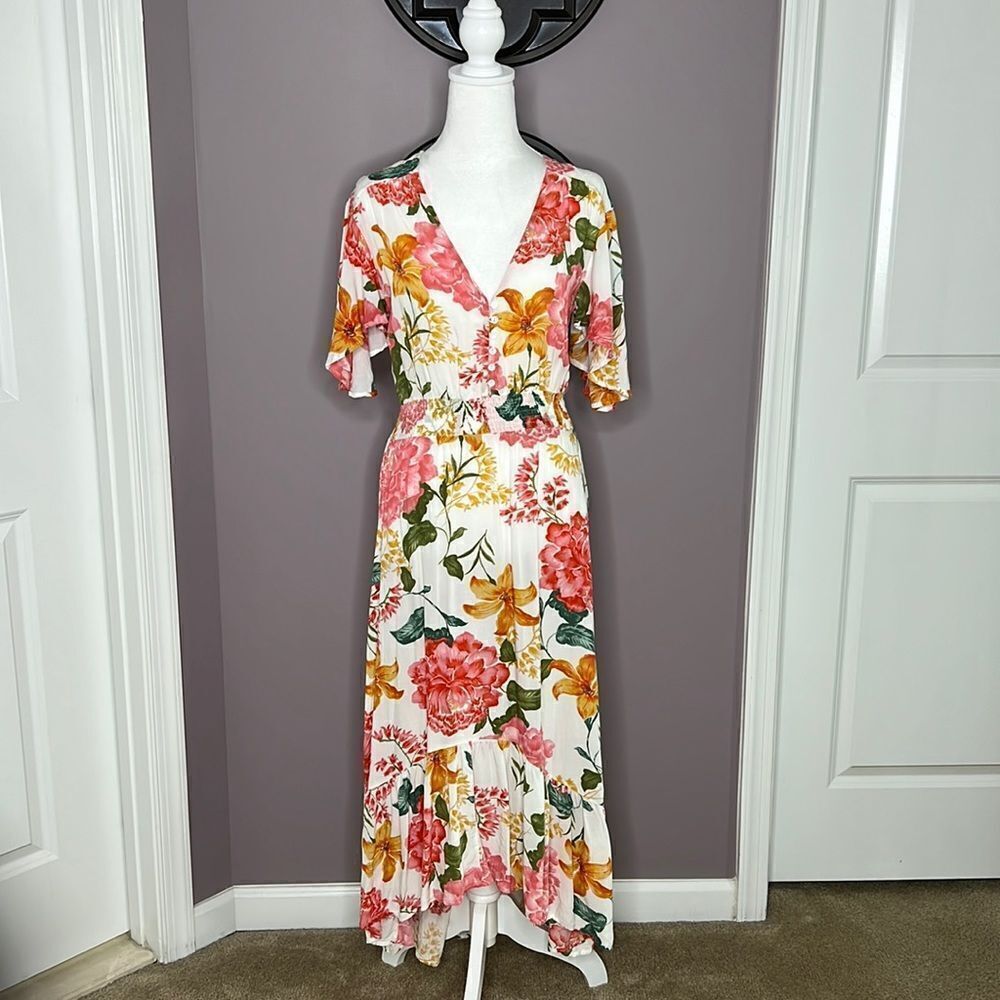 Abel the label floral high low dress